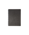 Kalendorius - užrašinė TIMER, su spirale, be datų, 140 x 184 mm, 224 lapai, langeliais, kartoniniu viršeliu, juoda sp.