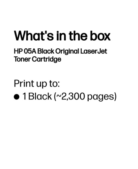 HP 05A (CE505A) Lazerinė kasetė, Juoda