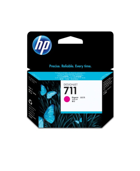 HP 711 (CZ131A) Rašalinė kasetė, Purpurinė