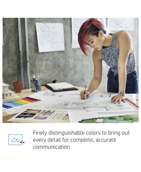 HP 728 (F9K15A) Rašalinė kasetė, Geltona