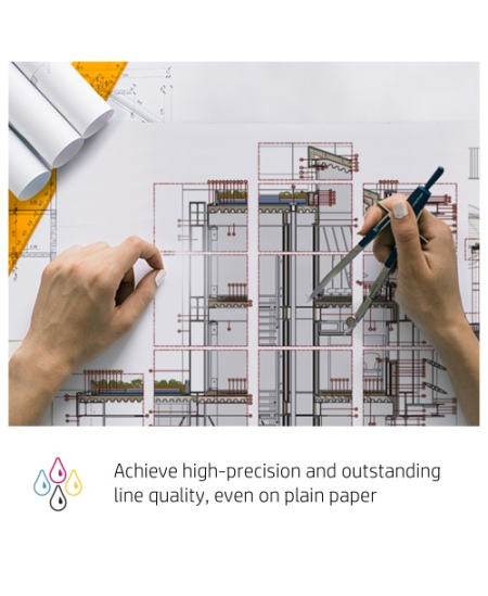 HP 728 (F9K15A) Rašalinė kasetė, Geltona