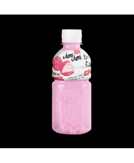 Ličių skonio sulčių gėrimas JUMI JUMI su kokosų želė gabaliukais, 320 ml.