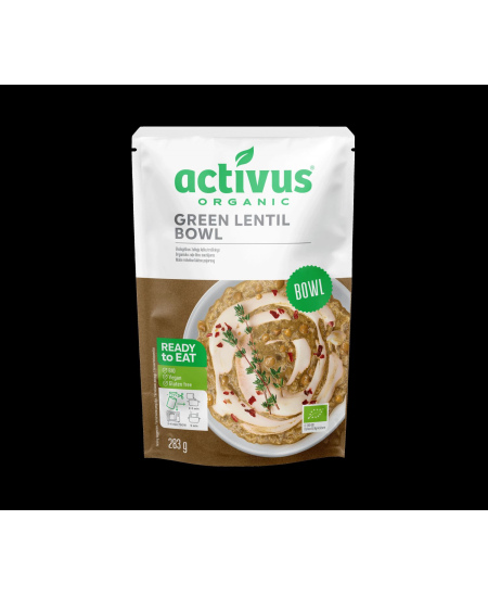 Ekologiškas žaliųjų lęšių troškinys ACTIVUS, 280g, LT-EKO-001