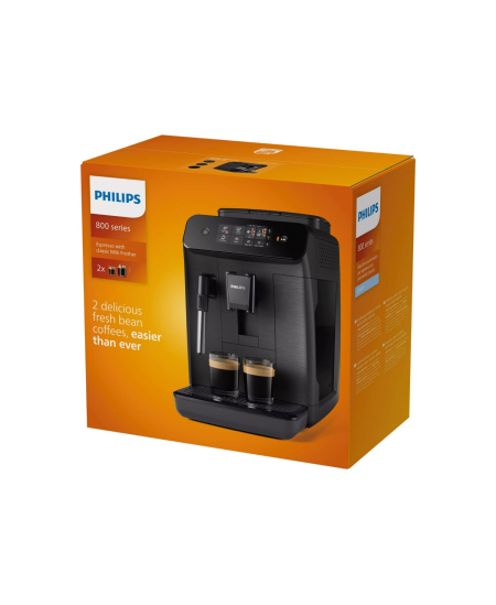 Philips Coffee Maker | EP0820/00 | Pump pressure 15 bar | Built-in milk frother | Fully Automatic | 1500 W | Black