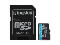 Kingston | Canvas Go! Plus | 128 GB | microSD | Flash memory class Class 10, UHS-I, U3, V30, A2