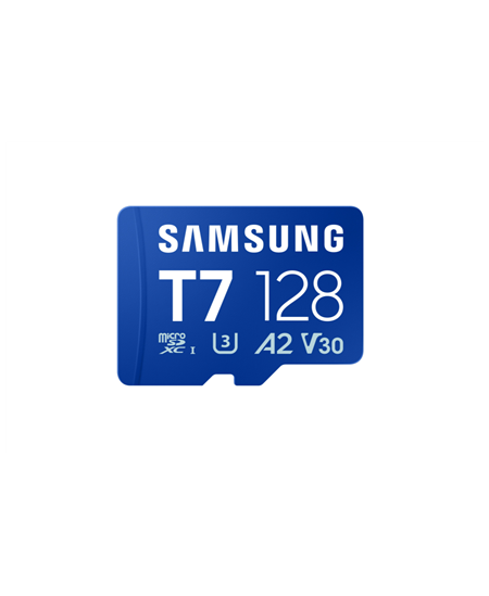 Samsung MicroSD card | T7 | 128 GB | microSDXC | Flash memory class U3, V30, A2
