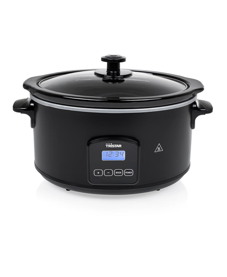 Tristar Digital Slowcooker VS-3920 210 W, Stainless steel, 4.5 L, Number of programs 4, Black