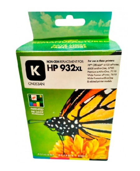 Neoriginali Static Control HP 932XL (CN053AE), juoda kasetė