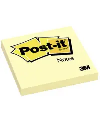 Lipnūs lapeliai POST-IT, 76x76 mm, 100 lapelių, geltoni