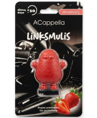 Automobilių kvapas ACAPPELLA LINKSMULIS, Strawberry, 1 vnt