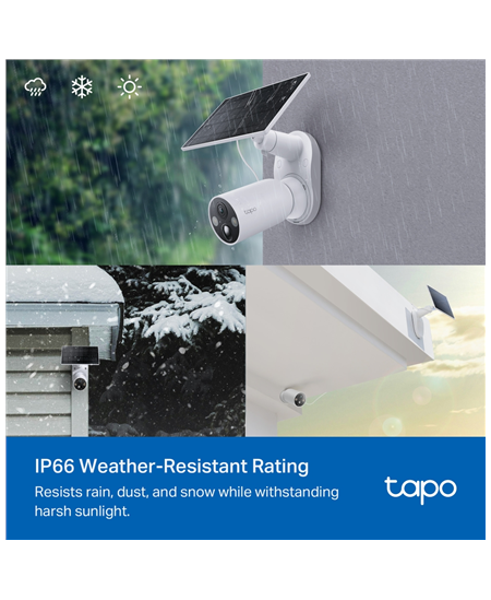 TP-LINK C425 KIT | Solar-Powered Security Camera Kit | Bullet | 4 MP | F/2.1 | H.264 | microSD, Max. 512GB