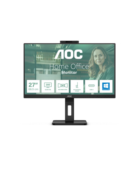 AOC | Monitor | Q27P3CW | 27 " | IPS | QHD | 16:9 | 75 Hz | 4 ms | 2560 x 1440 | 350 cd/m² | HDMI ports quantity 2 | Black