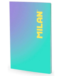 Sąsiuvinis MILAN Sunset, A4, 48 lapai, langeliais, turkio spalvos