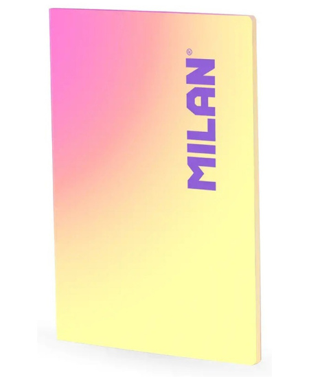 Sąsiuvinis MILAN Sunset, A4, 48 lapai, linijomis, geltonos spalvos