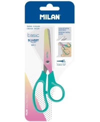 Žirklės vaikams MILAN Sunset, 13,4 cm, turkio spalvos