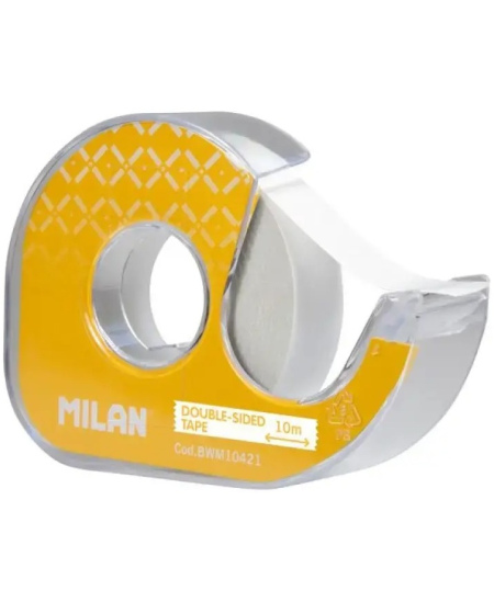 Dvipusė lipni juosta su laikikliu MILAN, 15 mm x 10 m
