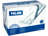 Mokyklinė kreida MILAN, apvali, baltos spalvos, 100 vnt.