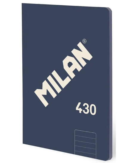 Sąsiuvinis MILAN 430, A4, 48 lapai, linijomis, mėlynos spalvos