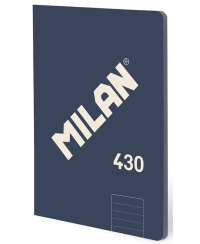 Sąsiuvinis MILAN 430, A4, 48 lapai, linijomis, mėlynos spalvos