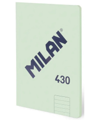 Sąsiuvinis MILAN 430, A4, 48 lapai, linijomis, žalios spalvos