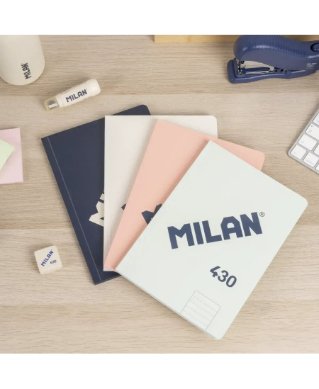 Sąsiuvinis MILAN 430, A5, 48 lapai, linijomis, žalios spalvos