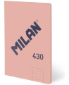 Sąsiuvinis MILAN 430, A5, 48 lapai, linijomis, rožinės spalvos
