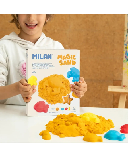 Kinetinis smėlis MILAN, su formelėmis, 453 g