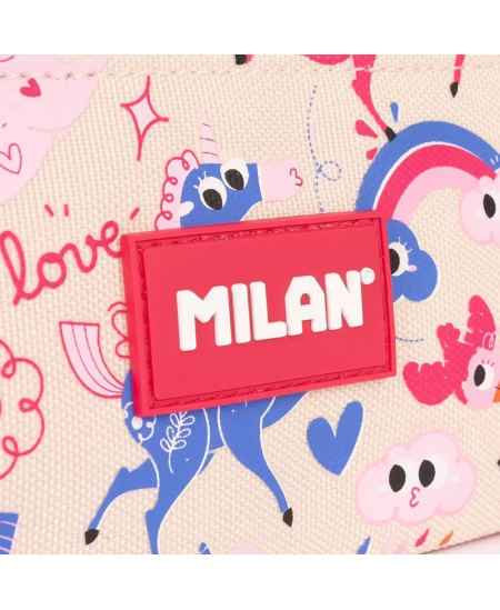 Plokščias penalas MILAN Flowicorn, vieno skyriaus
