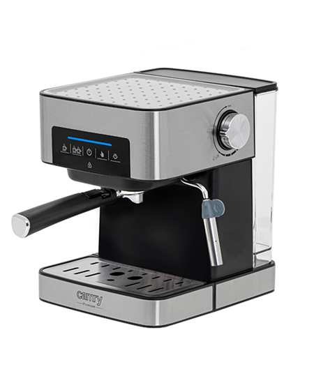 Camry Espresso and Cappuccino Coffee Machine CR 4410 Pump pressure 15 bar, Built-in milk frother, Drip, 850 W, Black/Stainless s