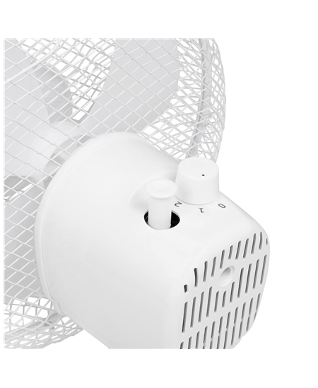 Tristar Desk fan VE-5721 Diameter 23 cm, White, Number of speeds 2, 30 W, Oscillation