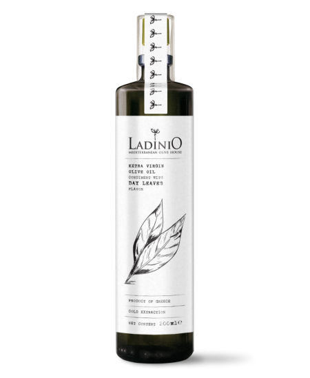 Purškiamas alyvuogių aliejus LADINIO Extra Virgin, su lauro lapais, 200 ml