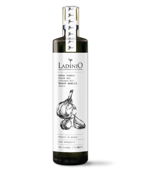 Purškiamas alyvuogių aliejus LADINIO Extra Virgin, su česnakais, 200 ml