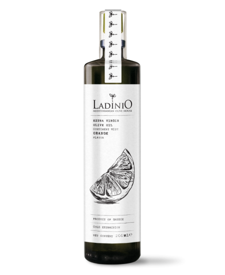 Purškiamas alyvuogių aliejus LADINIO Extra Virgin, su apelsinais, 200 ml