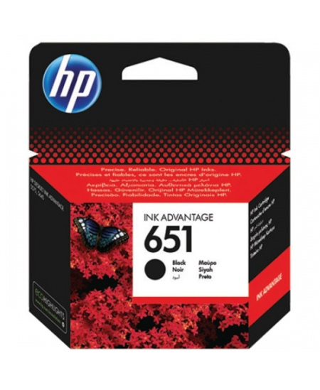 HP 651 (C2P10AE) Rašalinė kasetė, Juoda