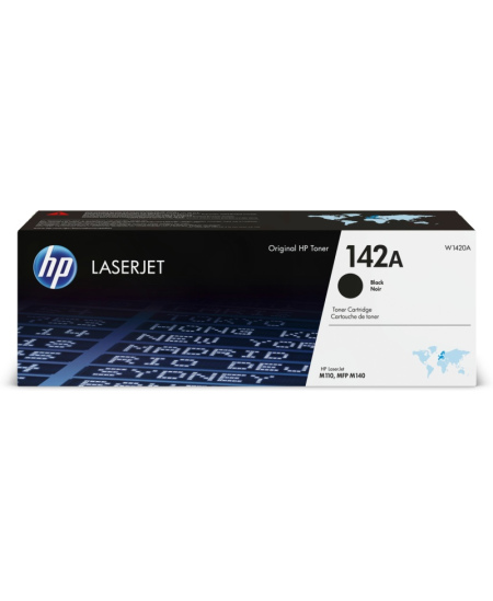 HP 142A (W1420A) Lazerinė kasetė, Juoda