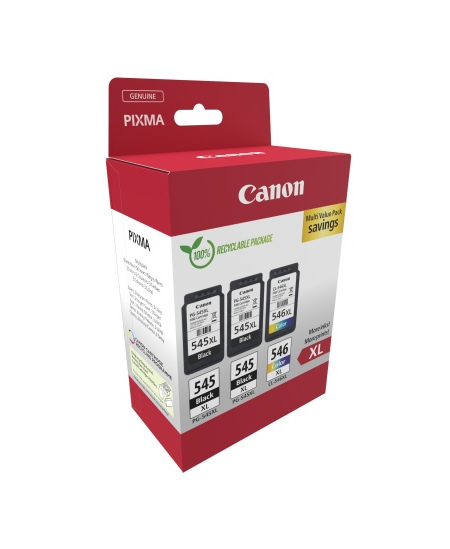 Canon PG-545XL/CL-546XL (8286B013) Rašalinių kasečių komplektas, BK/CMY