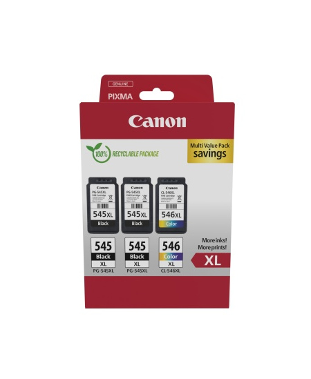 Canon PG-545XL/CL-546XL (8286B013) Rašalinių kasečių komplektas, BK/CMY