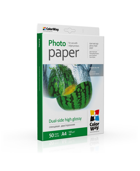 ColorWay Photo Paper, 50 sheets | Dual-side High Glossy | 155 g/m² | A4