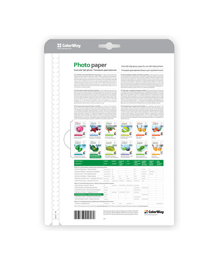 ColorWay Photo Paper, 50 sheets | Dual-side High Glossy | 155 g/m² | A4
