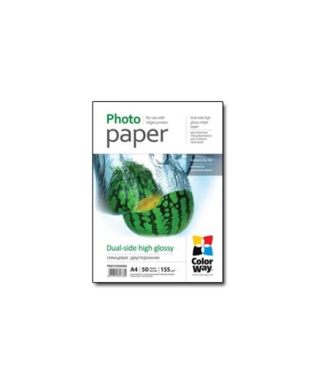 ColorWay Photo Paper, 50 sheets | Dual-side High Glossy | 155 g/m² | A4