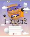 Pirmoko sąsiuvinis linijomis DISCO, 12 lapų, 90 gms