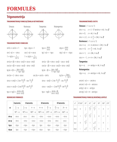 Formulių sąsiuvinis langeliais DISCO, 5-12 kl., matematika, 38 lapų, 70 gms