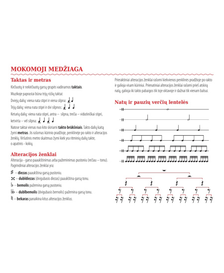 Formulių sąsiuvinis penklinėmis DISCO, 1-12 kl., muzika, 12 lapų, 70 gms
