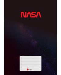 Sąsiuvinis langeliais DISCO Nasa, 50 lapų, spiralė, 70 gms