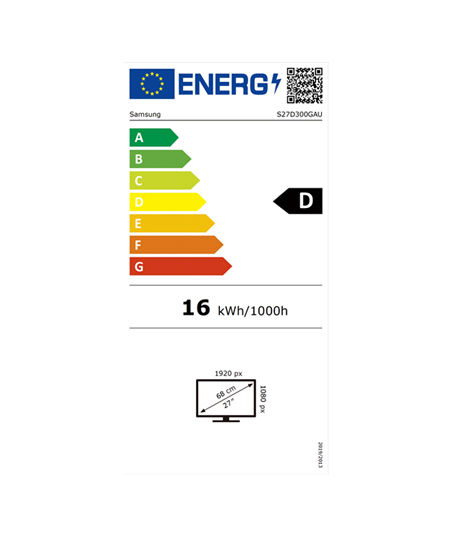 Samsung | LS27D300GAUXEN | 27 " | IPS | FHD | 100 Hz | 5 ms | 1920 x 1080 pixels | 250 cd/m² | HDMI ports quantity 1