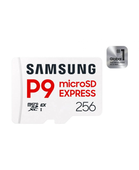 Samsung P9 Express | MicroSD Card | 256 GB | microSDXC | Flash memory class U3, V30, A1