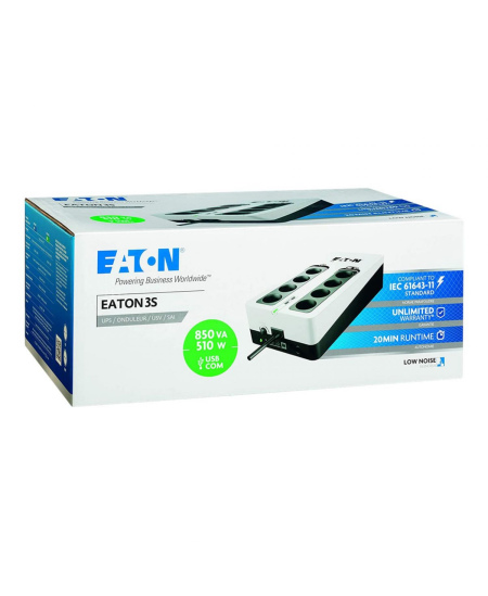 Eaton | UPS | 3S 850 DIN | 850 VA | 510 W