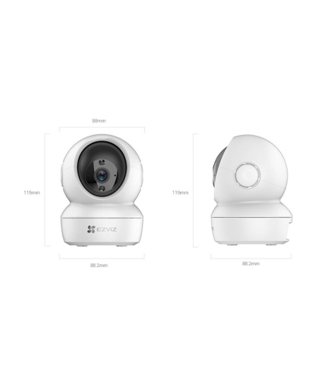 EZVIZ | IP Camera | CS-H6c (3MP,W1) | PTZ | 3 MP | 4mm | IP20 | H.264/H.265 | MicroSD, up to 512 GB