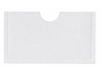 Lipni kišenėlė vizitinei kortelei, 52x95 mm, skaidri