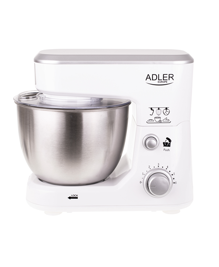 Adler | AD 4216 | 1000 W | Number of speeds 6 | Bowl capacity 4 L | White